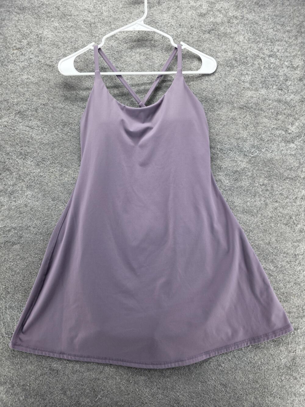 Halara Dress Womens M Purple Short Sundress A-Line Strappy Scoop Neck Lined